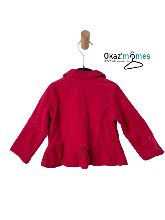 Veste en velours rose fuchsia - Catimini 18 mois - photo numéro 4