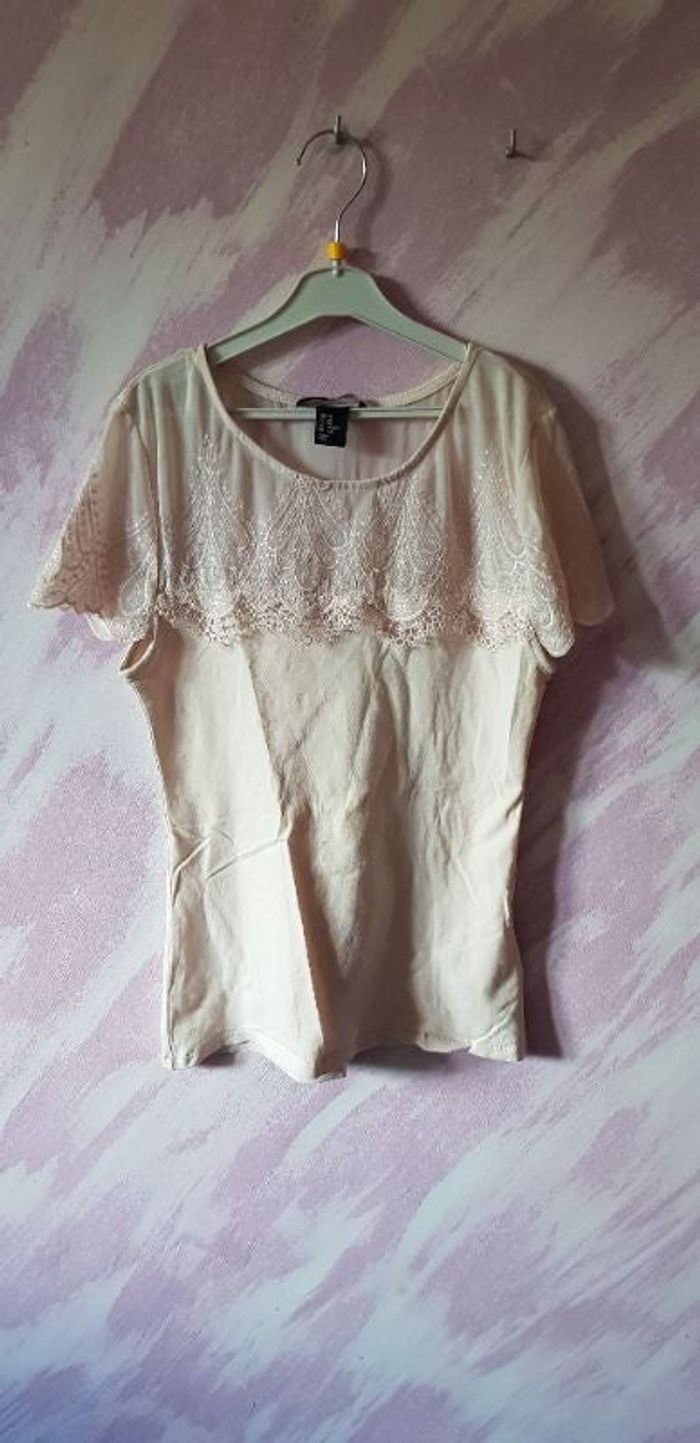 T-shirt dentelle XS
