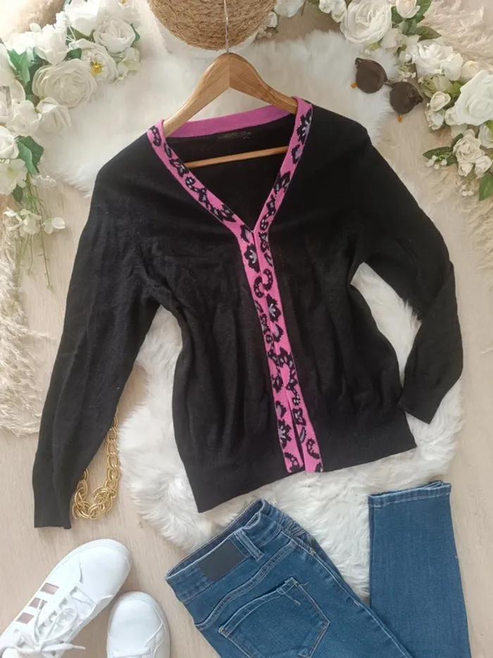 Jolie gilet cachemire taille S