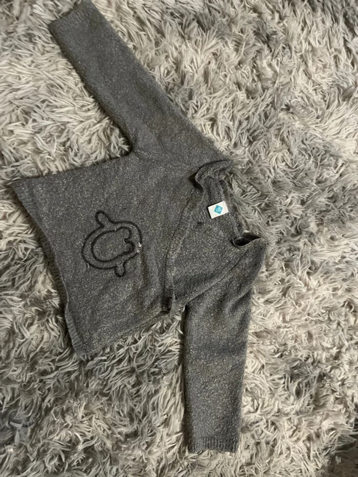 Pull gilet gris - photo numéro 2