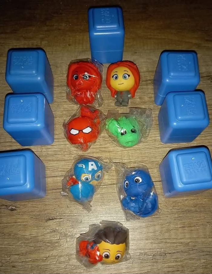 Lot 7 figurines marvel puzzle palz neufs - photo numéro 2