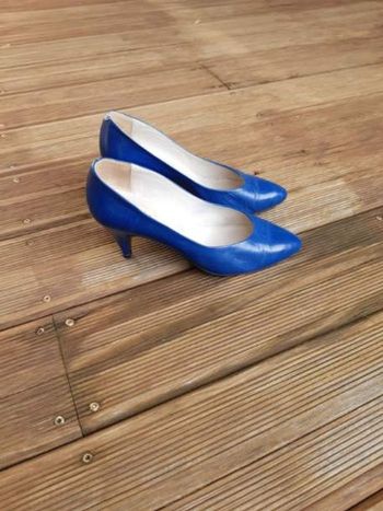Escarpins à talons en cuir (pointure 36,5)