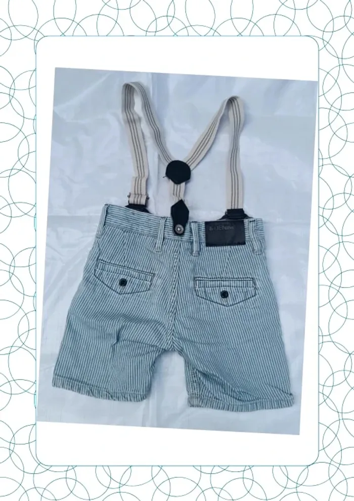 Short avec bretelles 24-36 mois H&M - photo numéro 3