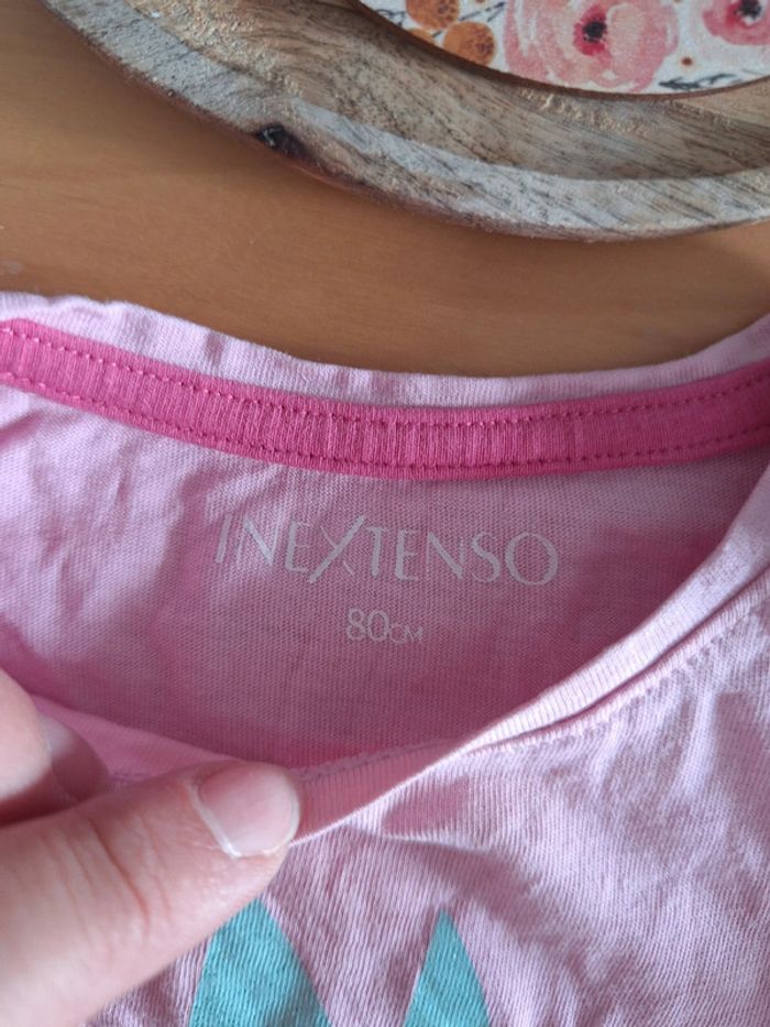 T-shirt manches courtes pour fille taille 12mois marque In Extenso très bon état - photo numéro 5