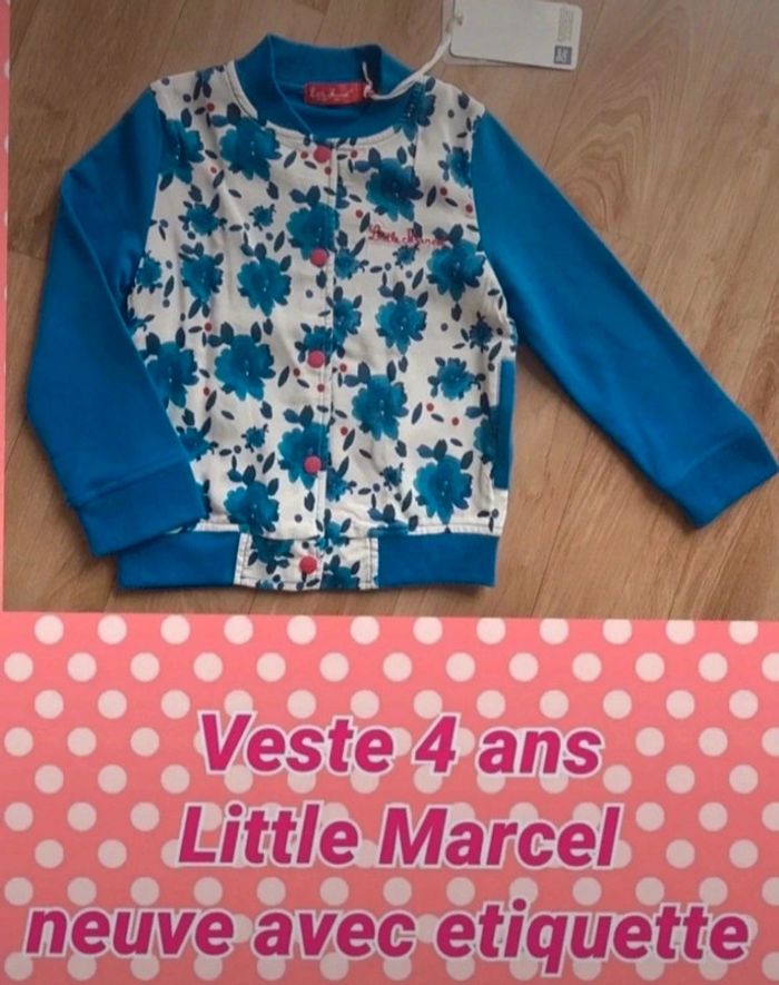 Veste little Marcel 4 ans neuf avec etiquette