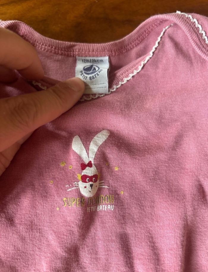 Lot de 4 bodies Petit Bateau 12M - photo numéro 5