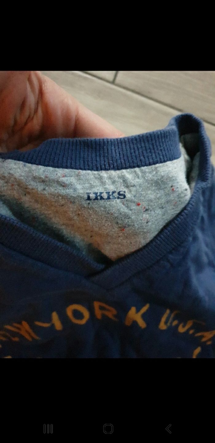 T-shirt sweat garçon ikks 10 ans - photo numéro 3