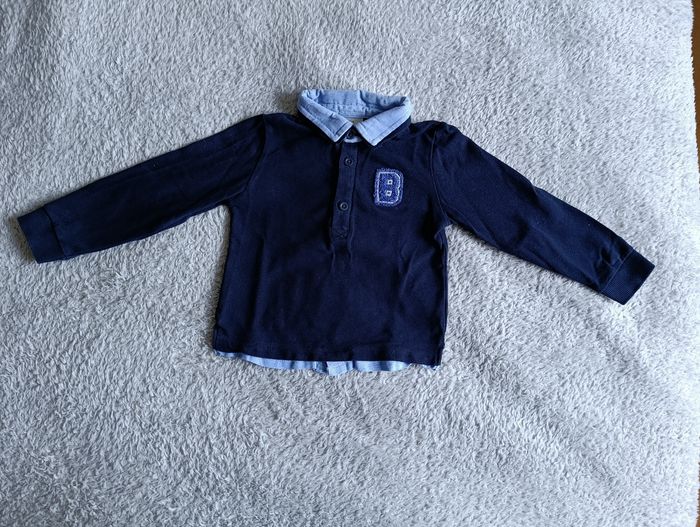 Polo manches longues 36 mois tape à l’œil – style chic et confortable - photo numéro 2