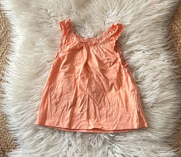 Fille 👧🏻 Top orange d’été h&m taille 12/18 mois