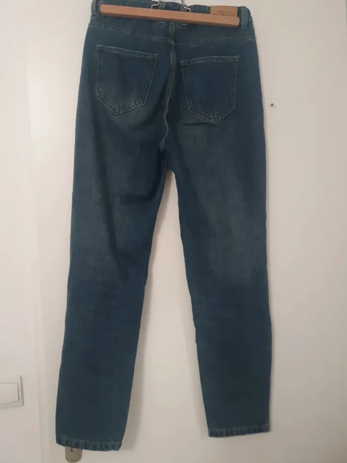 Jeans mom bleu foncé - photo numéro 2
