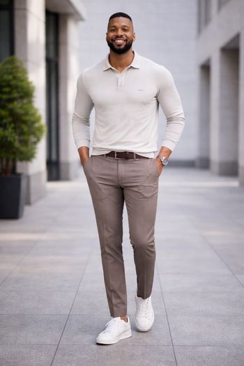 T-shirts homme beige – élégant et confortable