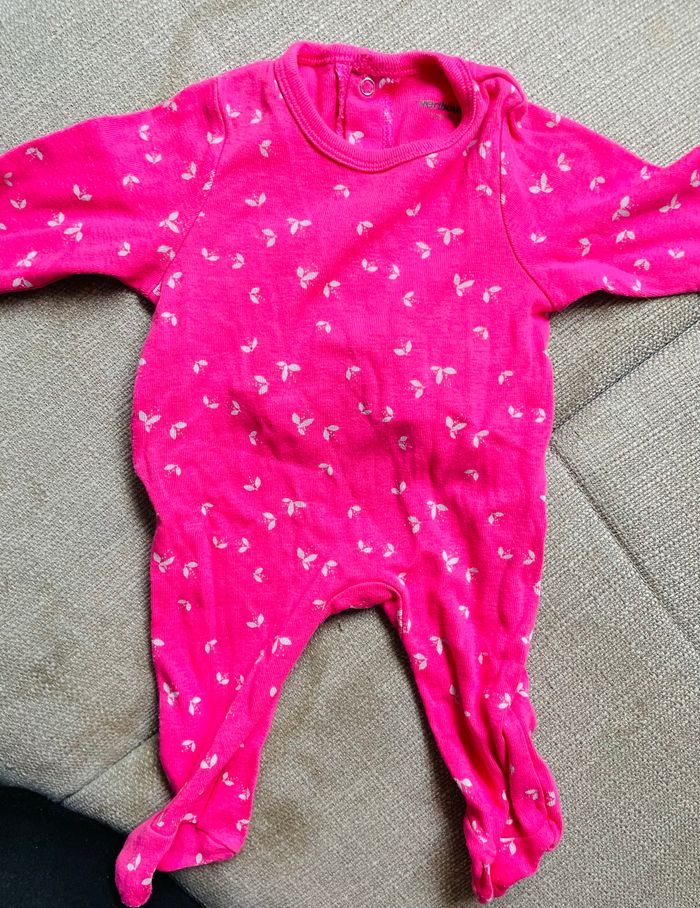 Lot 2 pyjamas roses petite fille 1 mois