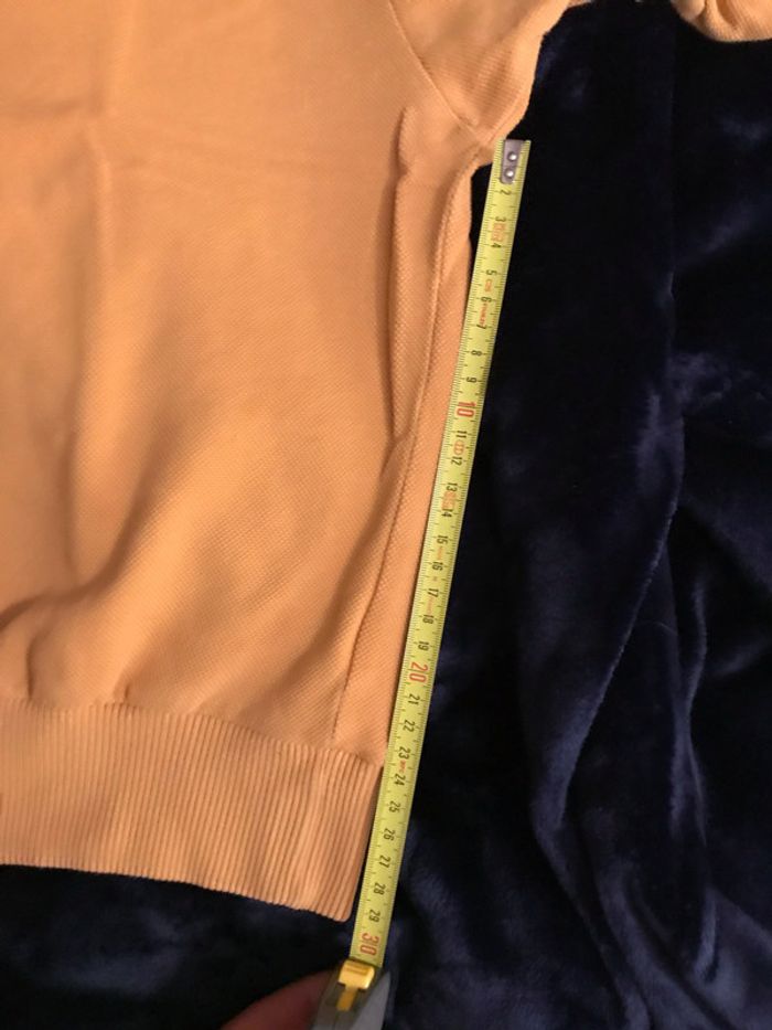 Pull Lacoste vintage taille L couleur moutarde - photo numéro 5