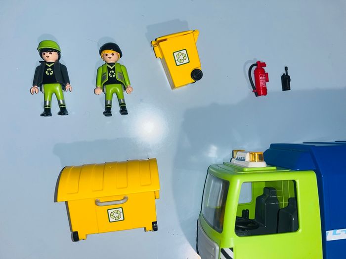 Playmobil 6110 camion de recyclage ordures complet - photo numéro 6