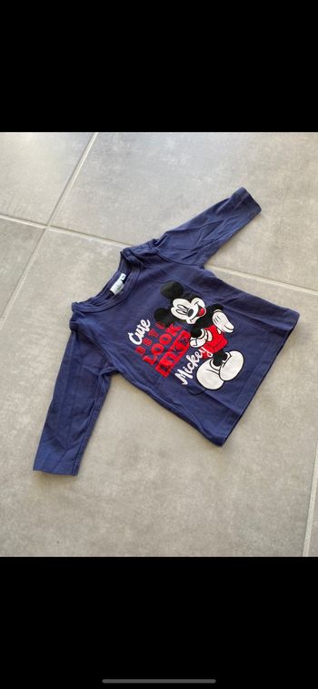 Tee shirt manches longues Disney 3 mois