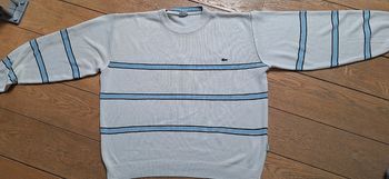 Pull rayé vintage Lacoste