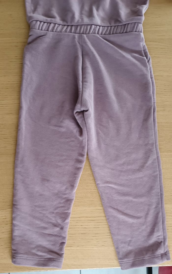 Combinaison en molleton Vertbaudet fille 4 ans 104 cm manches courtes mauve - photo numéro 8