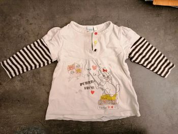 T-shirt manches longues Disney 9-12 mois