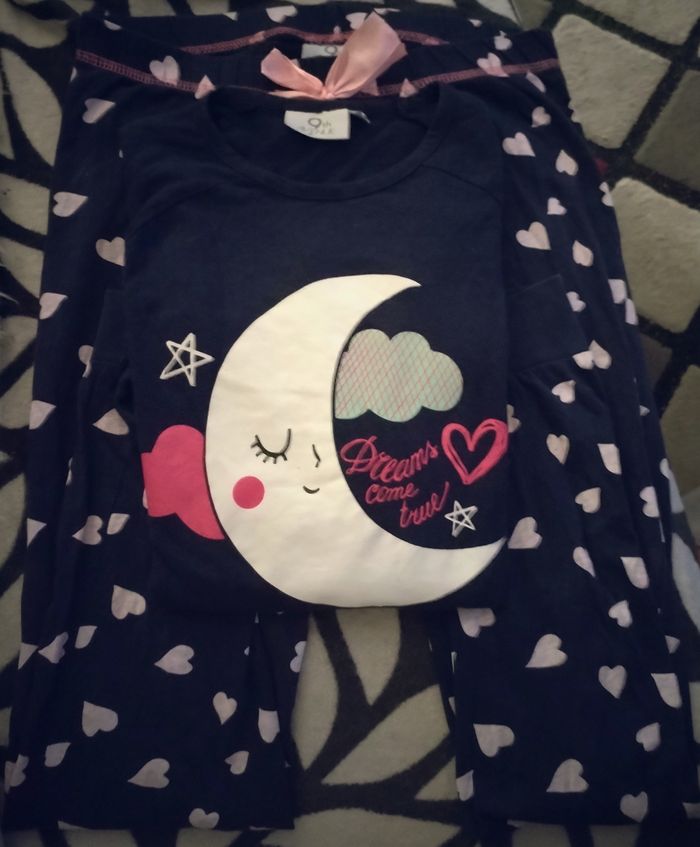 Pyjamas deux pièces 11/12 ans 100% coton en très bon état