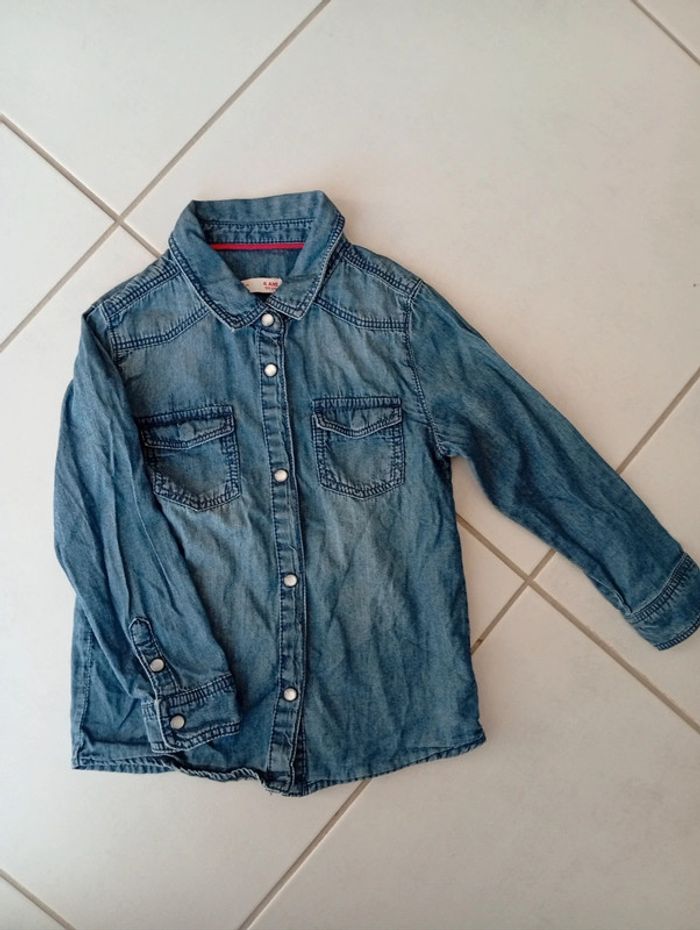 DPAM- chemise en jeans taille 4 ans