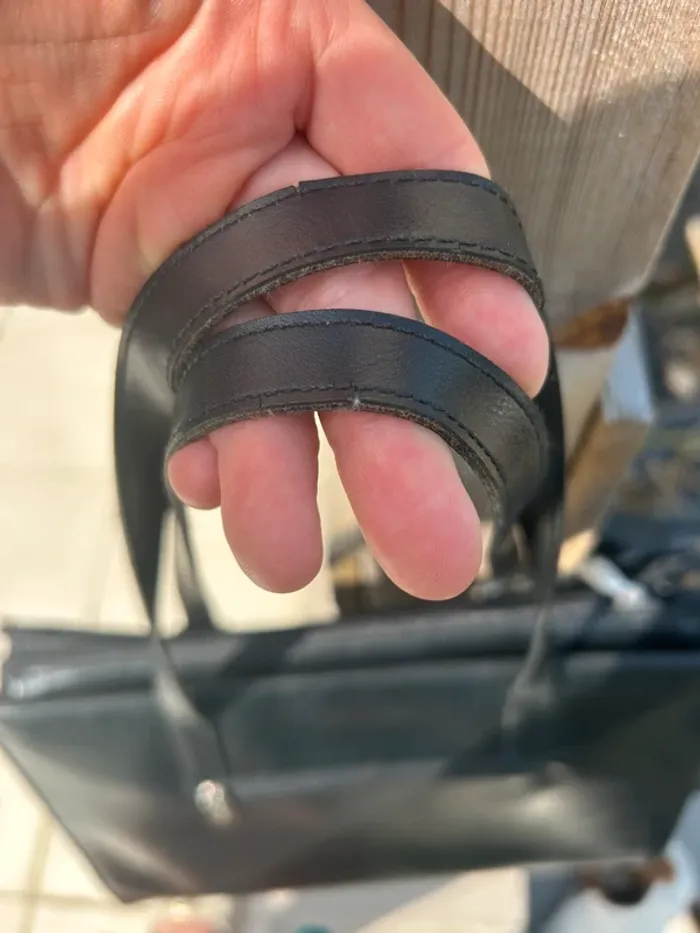 Sac de cours en cuir - photo numéro 7