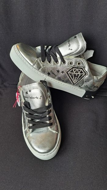 Baskets argenté