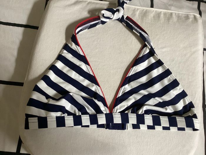 Ravissant maillot de bain 2 pièces esprit marinière T 42 - photo numéro 5