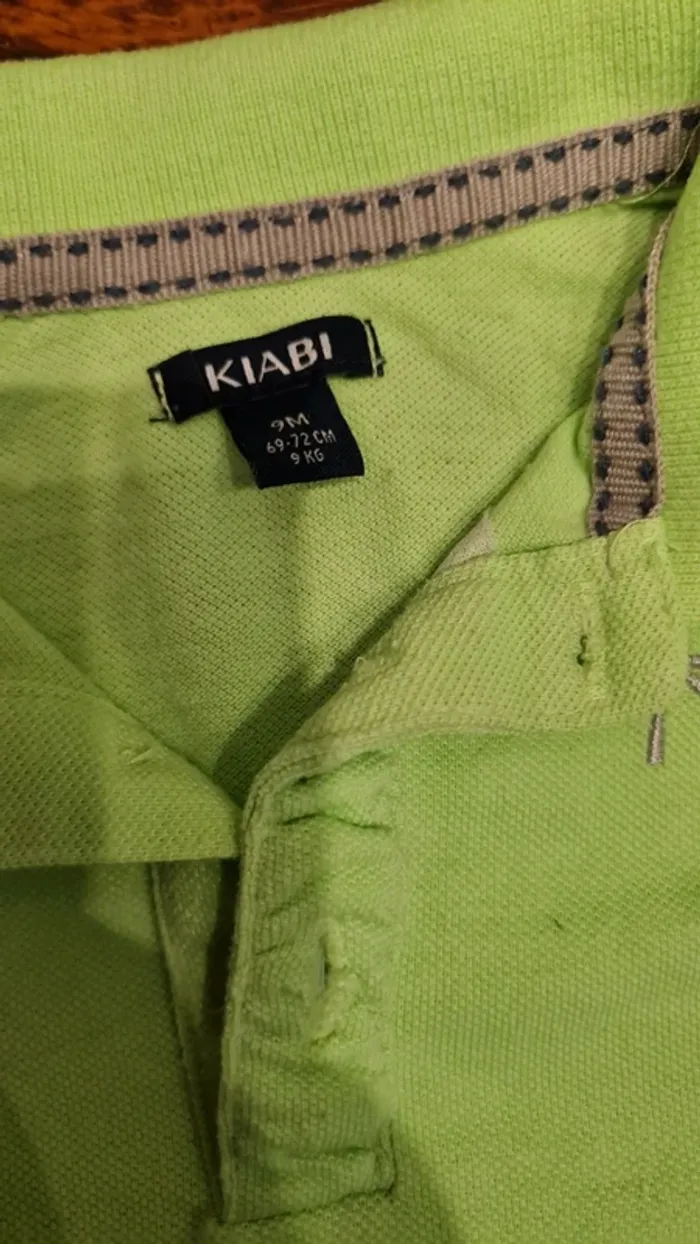 Polo et short - Kiabi - 9 mois - photo numéro 2
