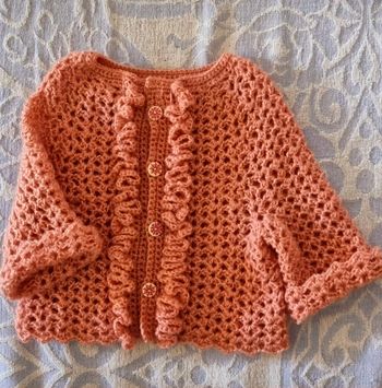 Gilet fait main au crochet 