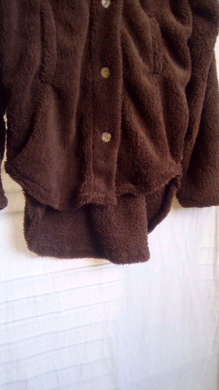 Gilet chocolat à capuche neuf - photo numéro 5