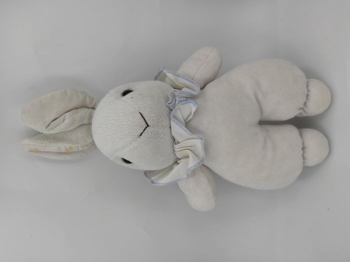 Doudou Lapin blanc Ajena Vintage - photo numéro 1