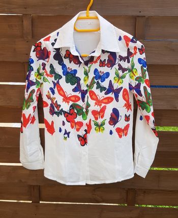Chemise imprimée papillon