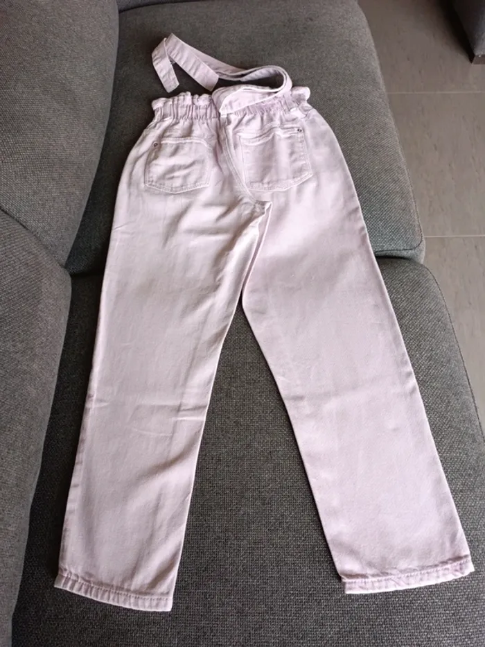 Pantalon (effet jean)parme clair - photo numéro 4