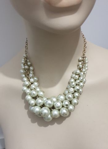Collier fantaisie à perles - TB état