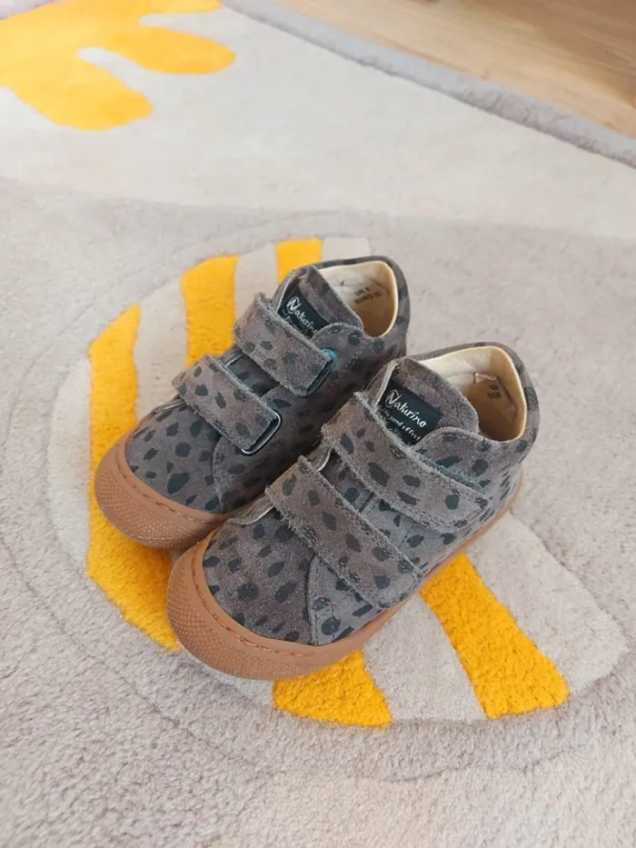 Chaussures Naturino Cocoon VL scratchs daim leopard 23 - photo numéro 2