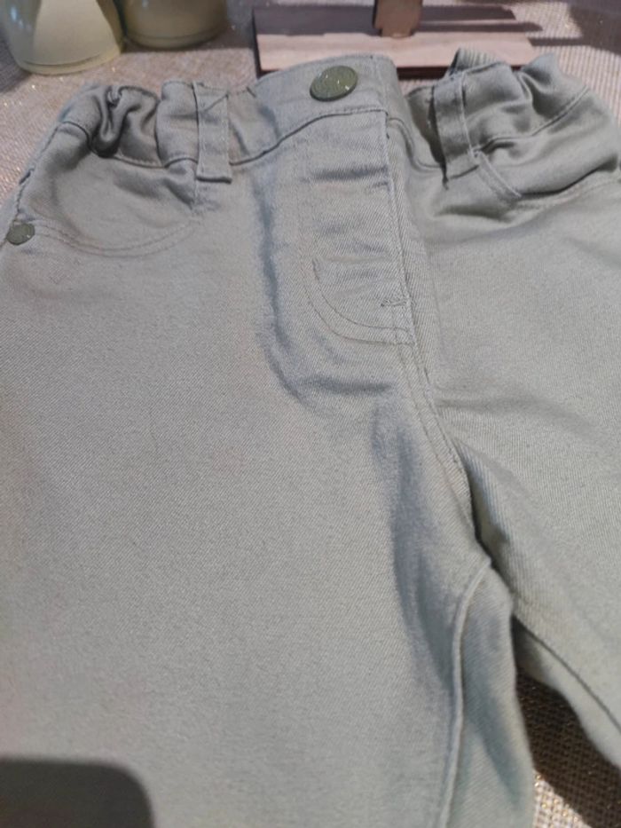 Pantalon fille vert kaki creeks 24 mois - photo numéro 2