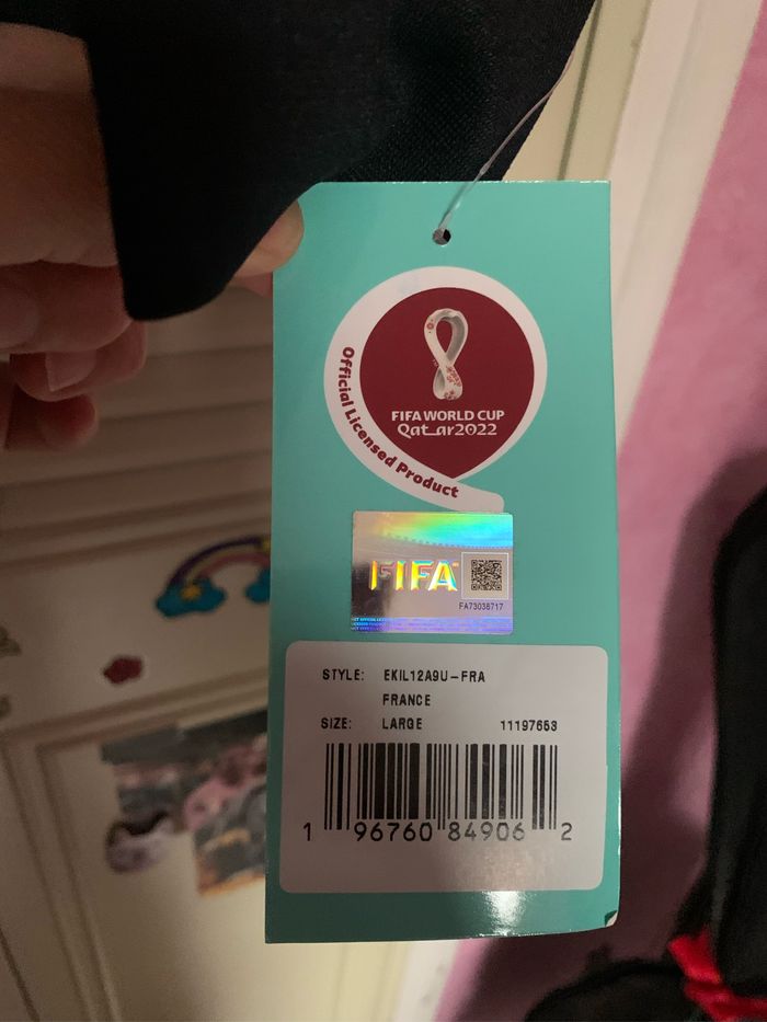 Sweat à capuche équipe de France officiel coupe du monde Qatar - photo numéro 6