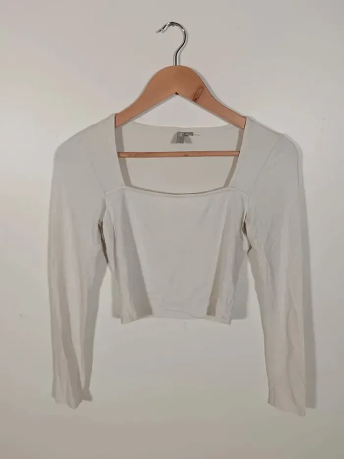 Top blanc asos 38