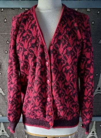 Cardigan à motifs taille 40