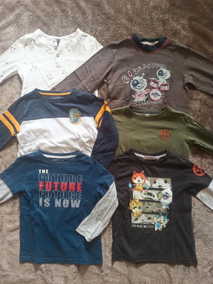 Lot de 6 t-shirts à manches longues