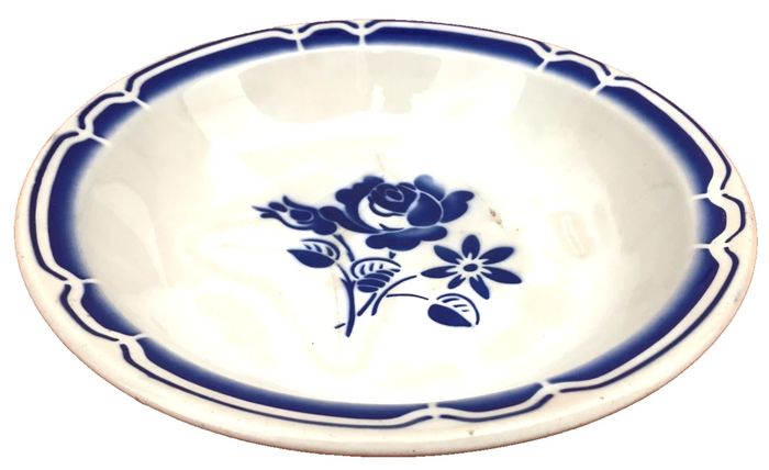 Ancien plat creux  Faïence Fenal Badonviller  Décor floral - photo numéro 8