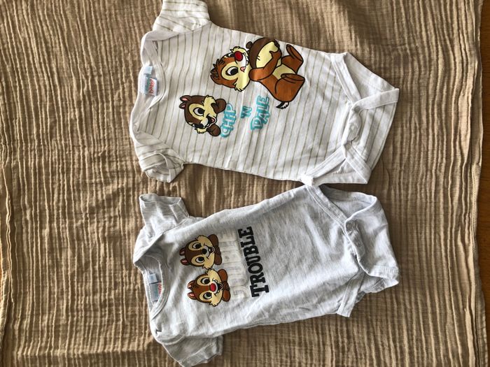 Gémo - 2 bodies manches courtes Disney 3mois