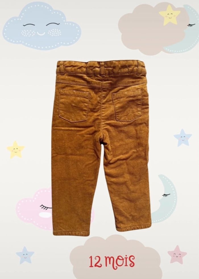 Pantalon avec doublure fille 12 mois - photo numéro 2