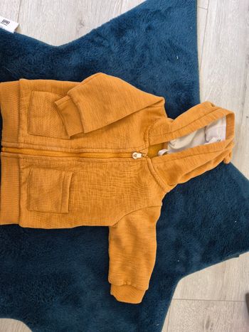 Veste girafe moutarde 9mois 