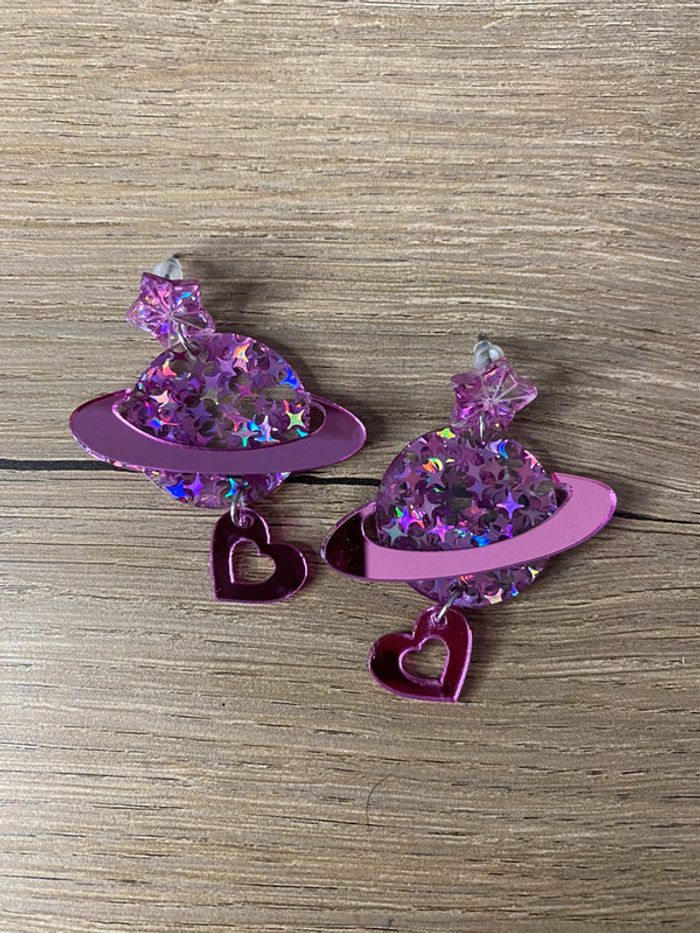 Boucles d’oreilles planètes Saturne tendances