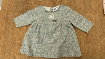 Robe grise fille 3 mois