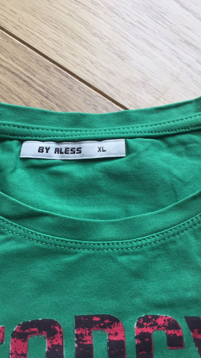 T-shirt vert impression Motorcycles - photo numéro 3