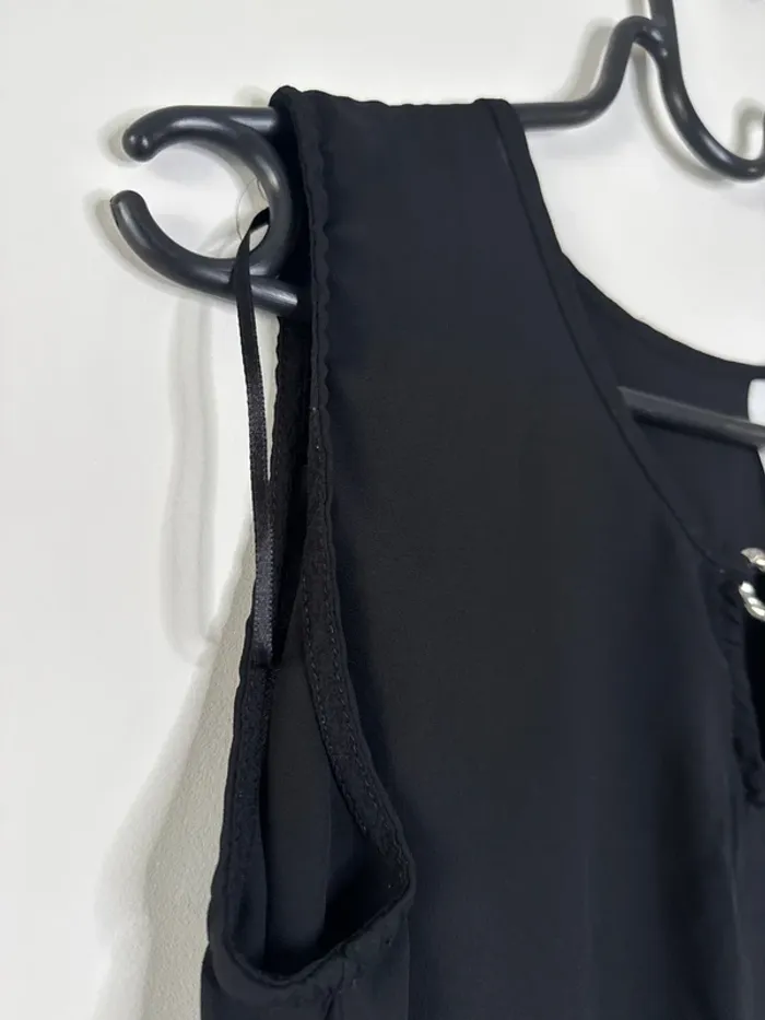 👚haut noir - taille S - très bon état- ny collection- transparent - photo numéro 5