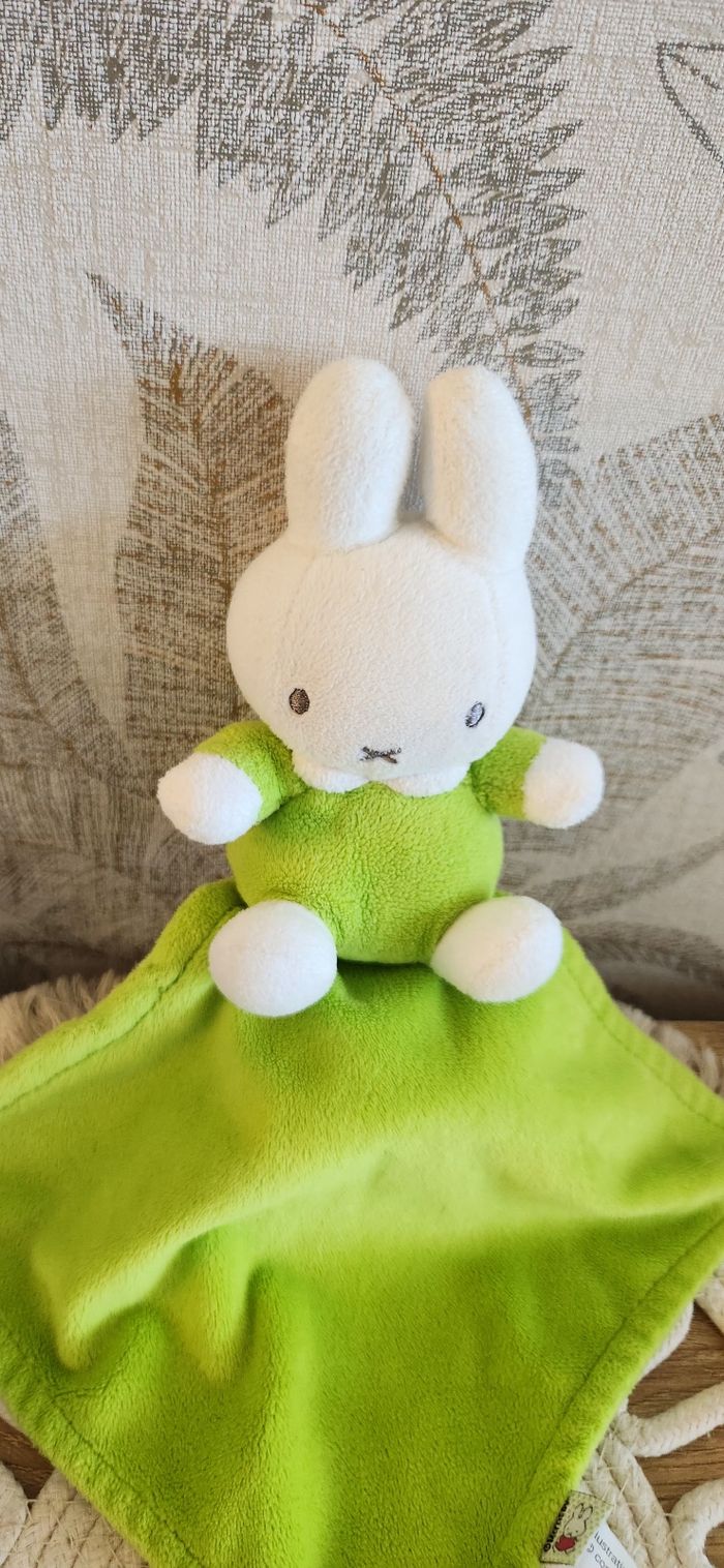 Doudou Lange Bébé Lapin Miffy - photo numéro 3