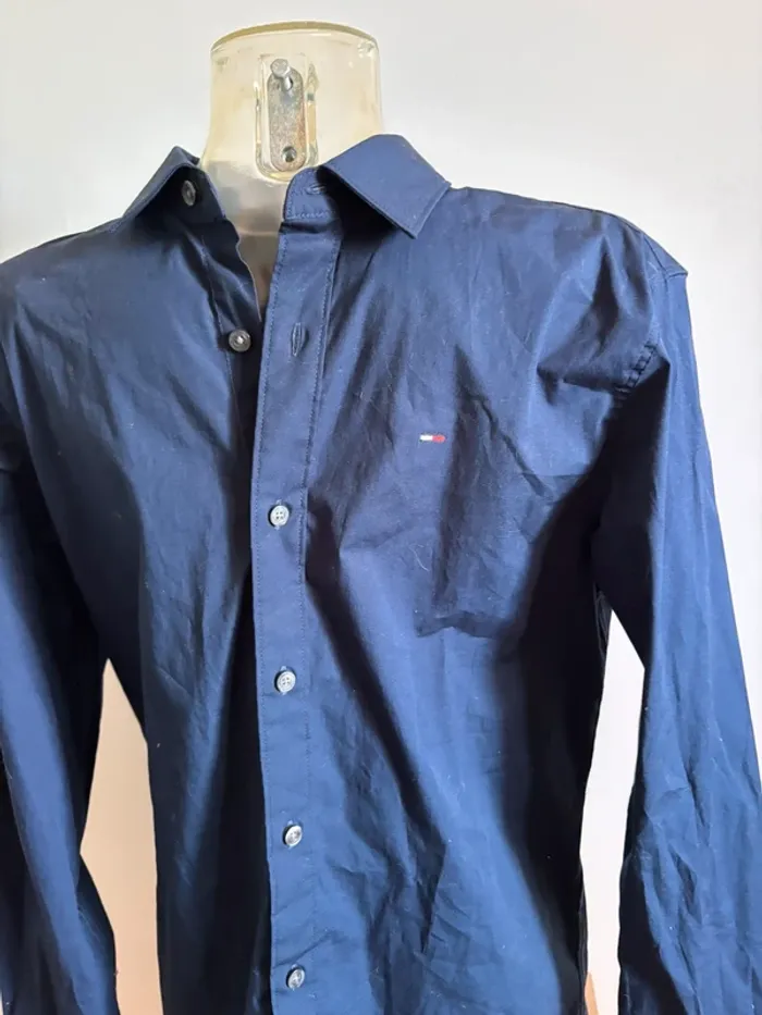 Chemise Tommy Hilfiger taille M bleu marine - photo numéro 3